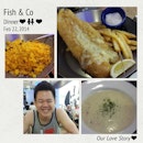 Dinner with boyfie❤ @khanglovessss  #fishnchip #instafood #foodporn #foodies #foodstagram #asiansatwork #Boyfie #cindyhasdinner #shapilapfish #ourlovestory #fishnco #Saturday