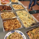 Home cooked buffet spread for the party!
