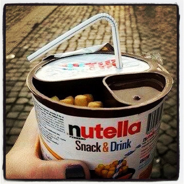 😋😘 #nutella #snack #drink #yummy by Asmaa Abdullah Dee