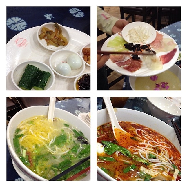 Nomz "cross-bridge" rice noodles - popular local #Yunnan food here in #Kunming #foodporn