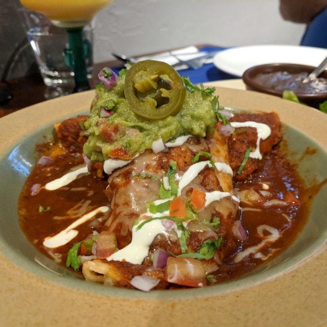 Red Enchiladas With Beef