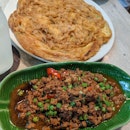 Egg Omelette And Basil Minced Meat