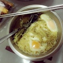 As usual, #sweet #noodle w #eggs for #birthday .
