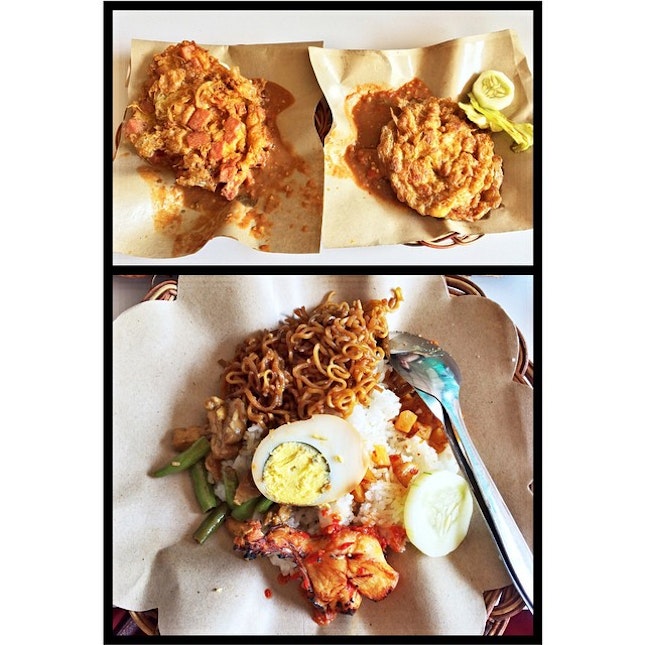 Depotnya anak kuliahan, ai Doho yang terkenal dengan kornet telur & sambel 😋 #kittencindy #lunch #instafood #foodgasm #foodoftheday #tabletotable #indonesia #heritage #authentic #nasicampur #mixedrice #kornet #ham