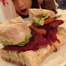 Beetroot And Avocado Sandwich
