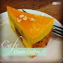 Mango Pistachio Cake #InstaDaily #instaDailyApp #singapore #rafflesplace #chevronhouse #costacoffee #cafe #cake #mango #pistachio #food #foodporn
