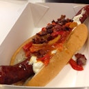 Good food at tangs #hotdog #sausage #dinner #foodporn