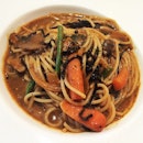 Mushroom medley at TCC #tcc #sgfood #spaghetti