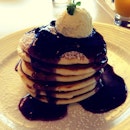 Cream Cheese And Blueberry Pancake Tower