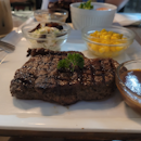 Tasty ribs and steak