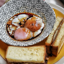 Butter Kaya Toast with Half-boiled Egg