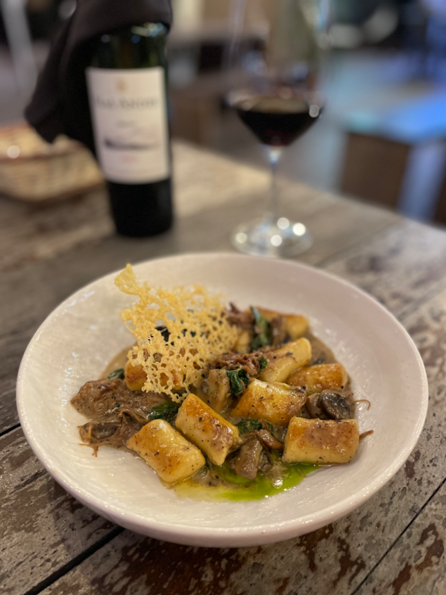 Truffle gnocchi with pulled duck $26
