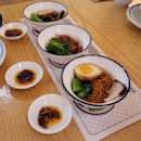 Three Treasures Homemade Sauce Bamboo Noodle Platter