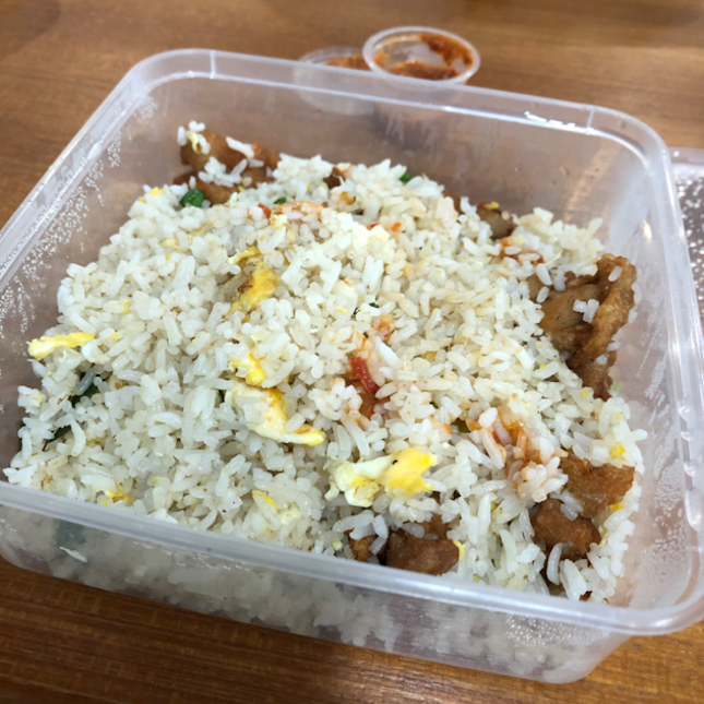 Diced chicken fried rice $6