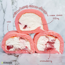 Strawberry Cream Cheese Roll Cake ($10.90)