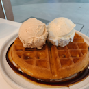 Double scoop ($8) with Nian Gao Waffle ($6.80)