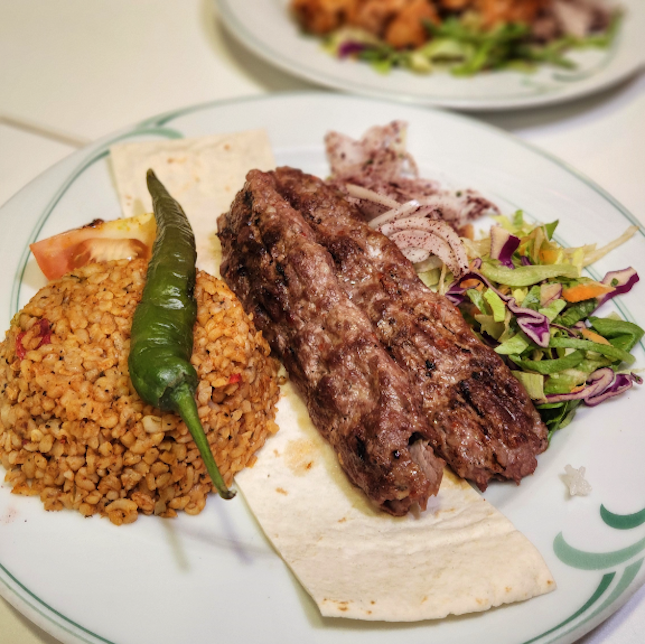 Adana Lamb Kebab ($26) 🐑