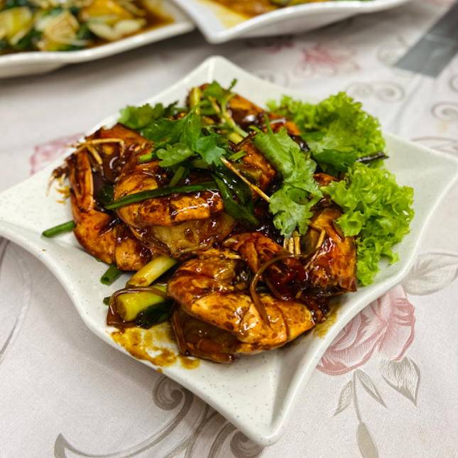 Prawn with Superior Oyster Sauce