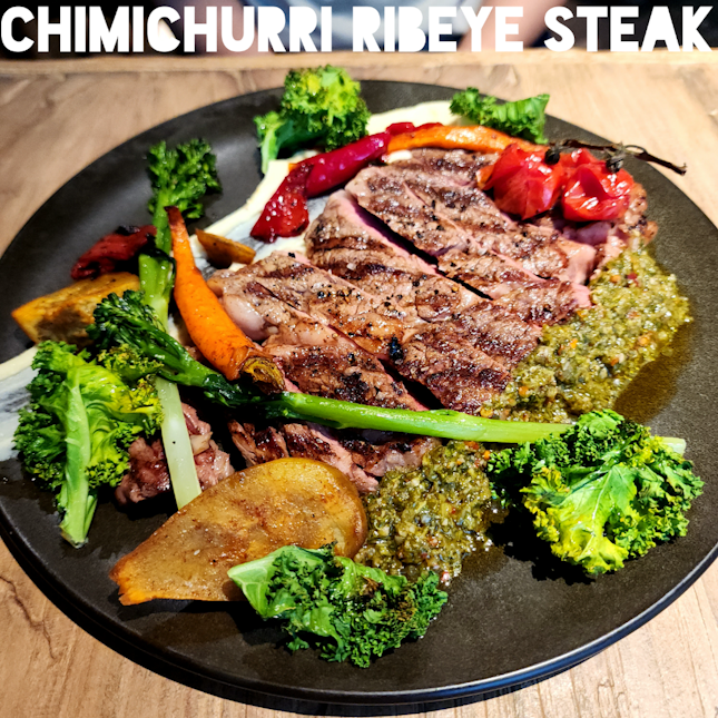 Chimichurri Ribeye Steak ($48)