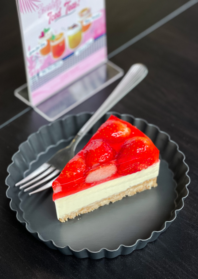 Strawberry Tofu Cheesecake