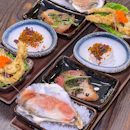 Hyogo Oyster, AmberJack, White Shrimp, Soft Shell Crab