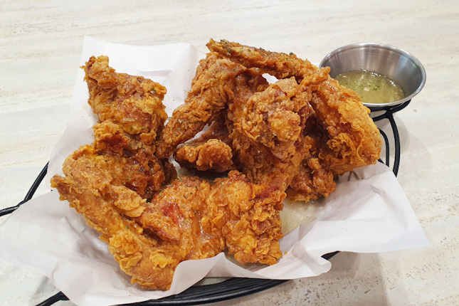 Honey garlic korean fried chicken