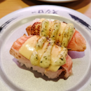 Salmon with Basil Cheese Sushi