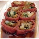 Crispy Shrimp Red Rice Roll