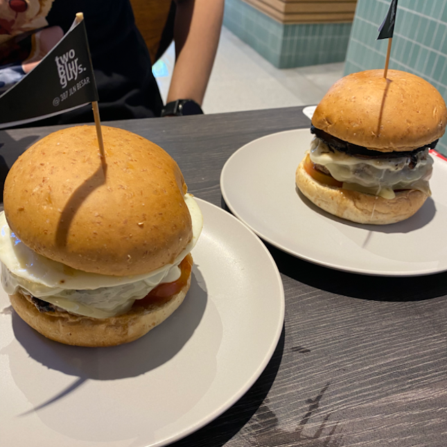 Portobello Burger & Truffle Egg Burger