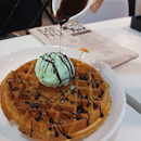 Classic Waffle with Mint Ice Cream ($12.90)