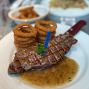 pasture-fed char grilled 200G striploin ($20)