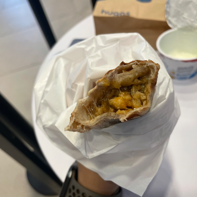 Wholemeal Satay Chicken Wrap ($6.50)