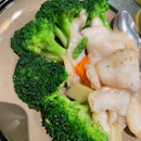 Broccoli with fish