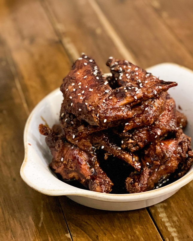 Shrimp-paste Marinated Chicken Wings with Bali Rub [$16 + $1.90] 