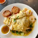Shrimp Omelette with Rice