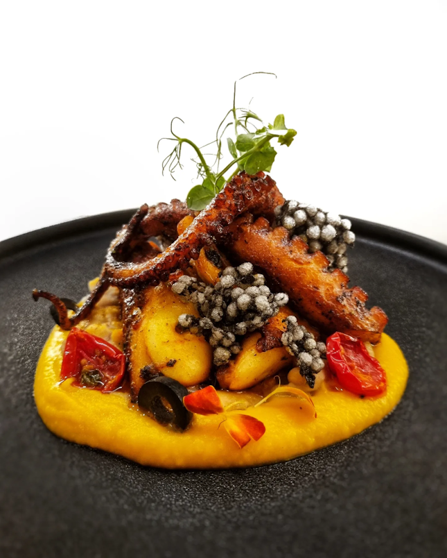 Charred Octopus with Butternut