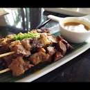 Beef tongue sate!