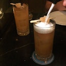 @TheBlackSwanSG's Ginger & Spice Highball, made using a potential housemade spiced rum with bitters, then given an extra burst of citrus with a spray of orange seltzer.
