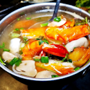 Tom Yum Goong Nam Sai / Clear Tom Yum Seafood Soup (SGD $15) @ Khao Hom By Rung Mama.