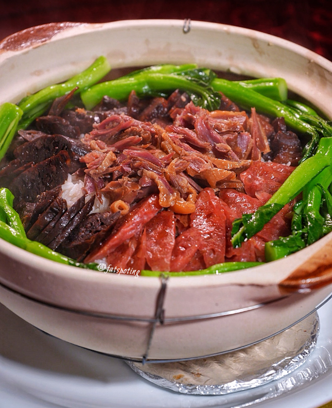 Signature Steamed Claypot Rice with Chinese Sausages "Lup Cheong", Premium Assorted Cured Meat