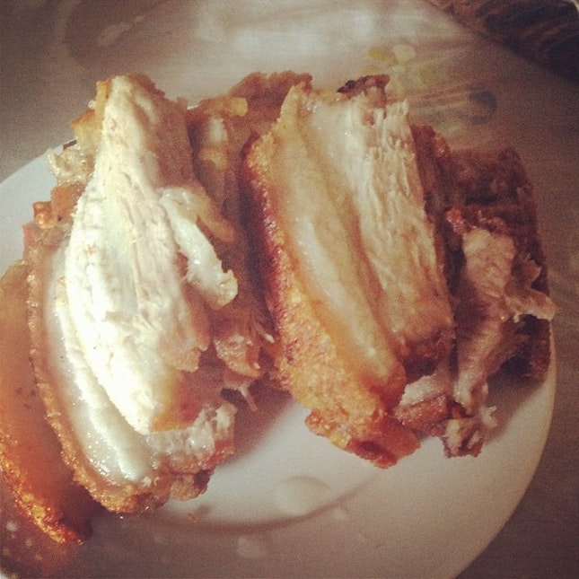 #lunch #lechonkawali #cholesterol #yum #cheatday #tnx hun!