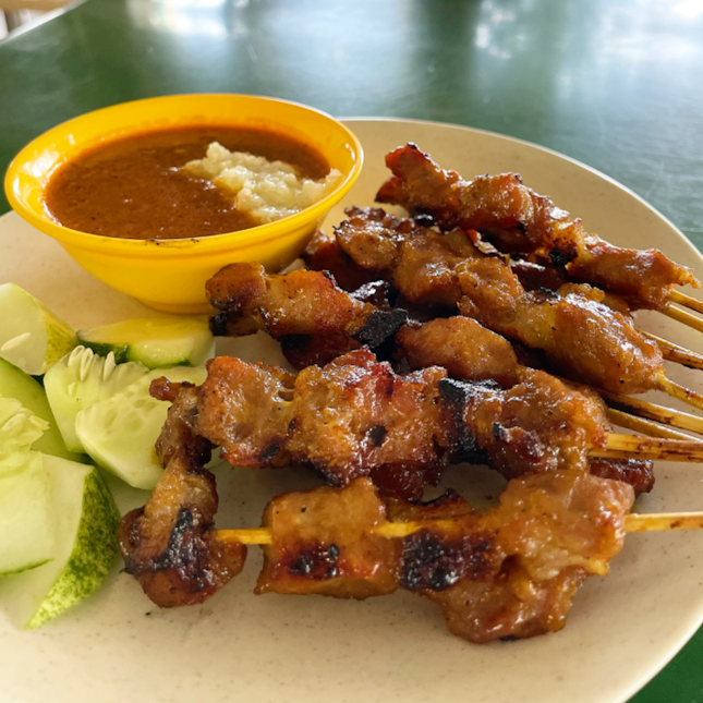 Pork Satay [10 sticks] @ Yong Seng Satay | 51 Upper Bukit Timah Road | Bukit Timah Market & Food Centre #02-123.