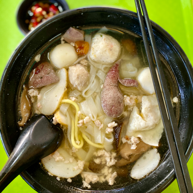 Fishball Kway Teow Noodle Soup