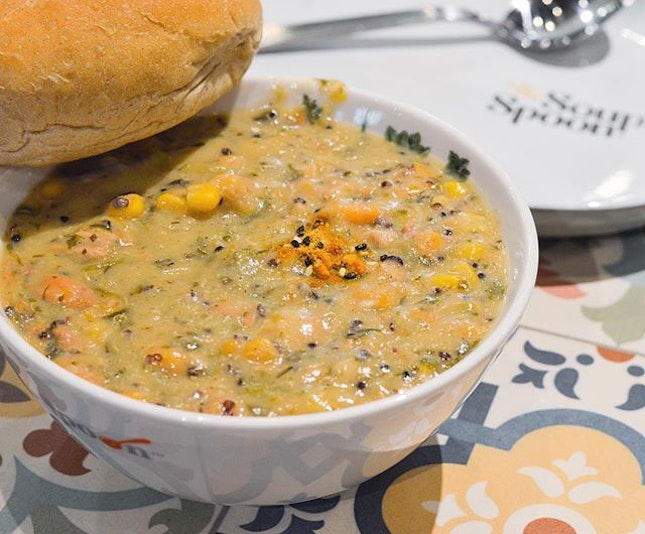 This Aussie Barramundi Dill Chowder ($9.30) would be the best food to have right now.