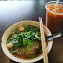 Pork special soup with glass noodles.