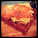 Satisfying my craving for a  #wafflesalmonster 😁 #dinner #piknik #foodie #foodstagram #day23 #100happydays