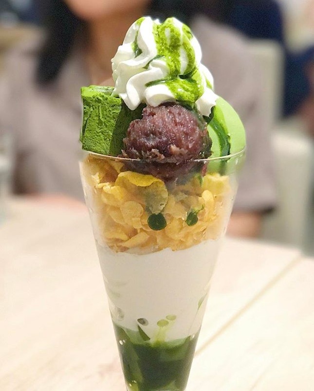 [PLAZA SING] Always ending our gatherings with the good old matcha desserts!