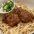 Braised Pork Rib With Scallion Noodles