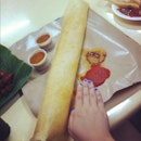 A hearty and super long paper thosai to reward my tummy.