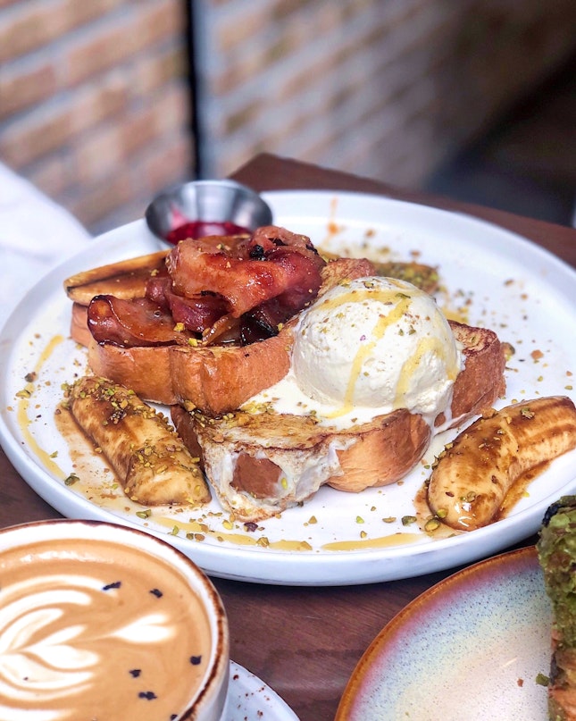 Bananas Foster French Toast [$16]